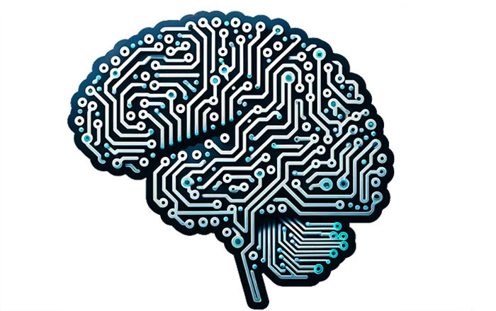  Intelligenza artificiale  164 lingue Aggiungi argomento  1 ⁄ 17    Ulteriori dettagli Rappresentazione generata dall'intelligenza artificiale DALL-E 3 di un cervello umano fatto di circuiti stampati